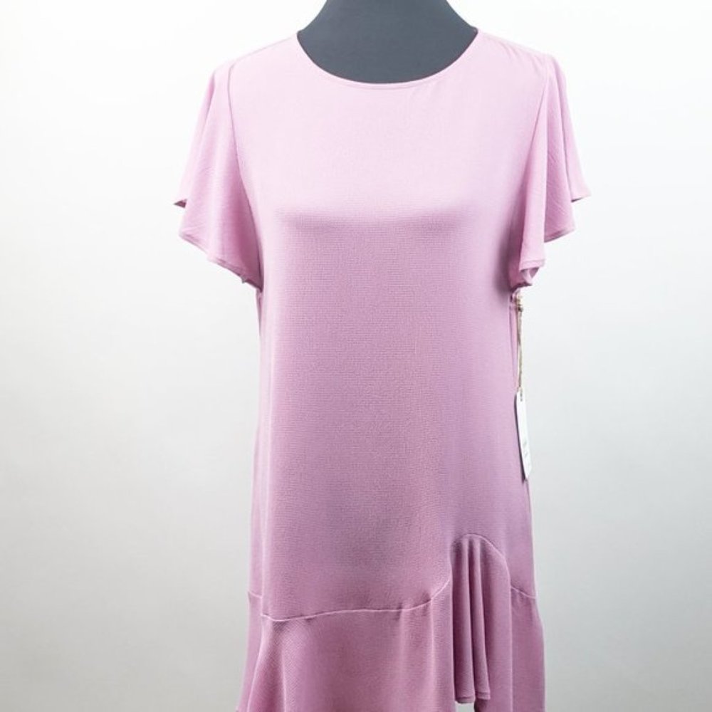 Leith Purple Victoria Ruffle Mini Dress - Picture 3 of 7